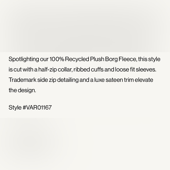 ▪️NWT Varley Roselle Half-zip Fleece Pullover - Picture 7 of 14